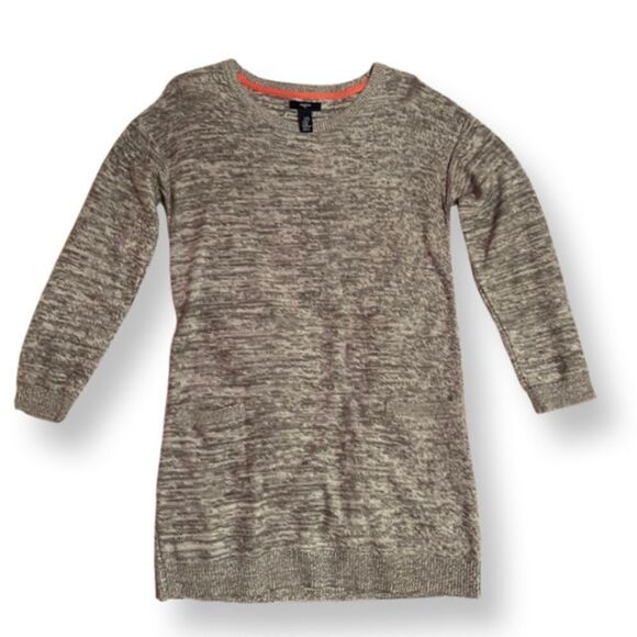 Gap Girls’ Sweater Dress in Sparkly Heather Gray With Pockets EUC - Picture 1 of 7